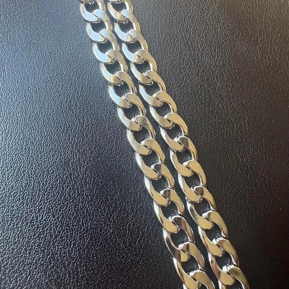 Unbranded Men's Silver and Black Jewellery